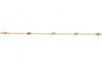 gold plated chain with Zirkonia